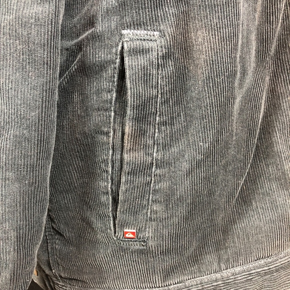 Quiksilver Corduroy Bomber Jacket Grey i308 - Picture 5 of 8